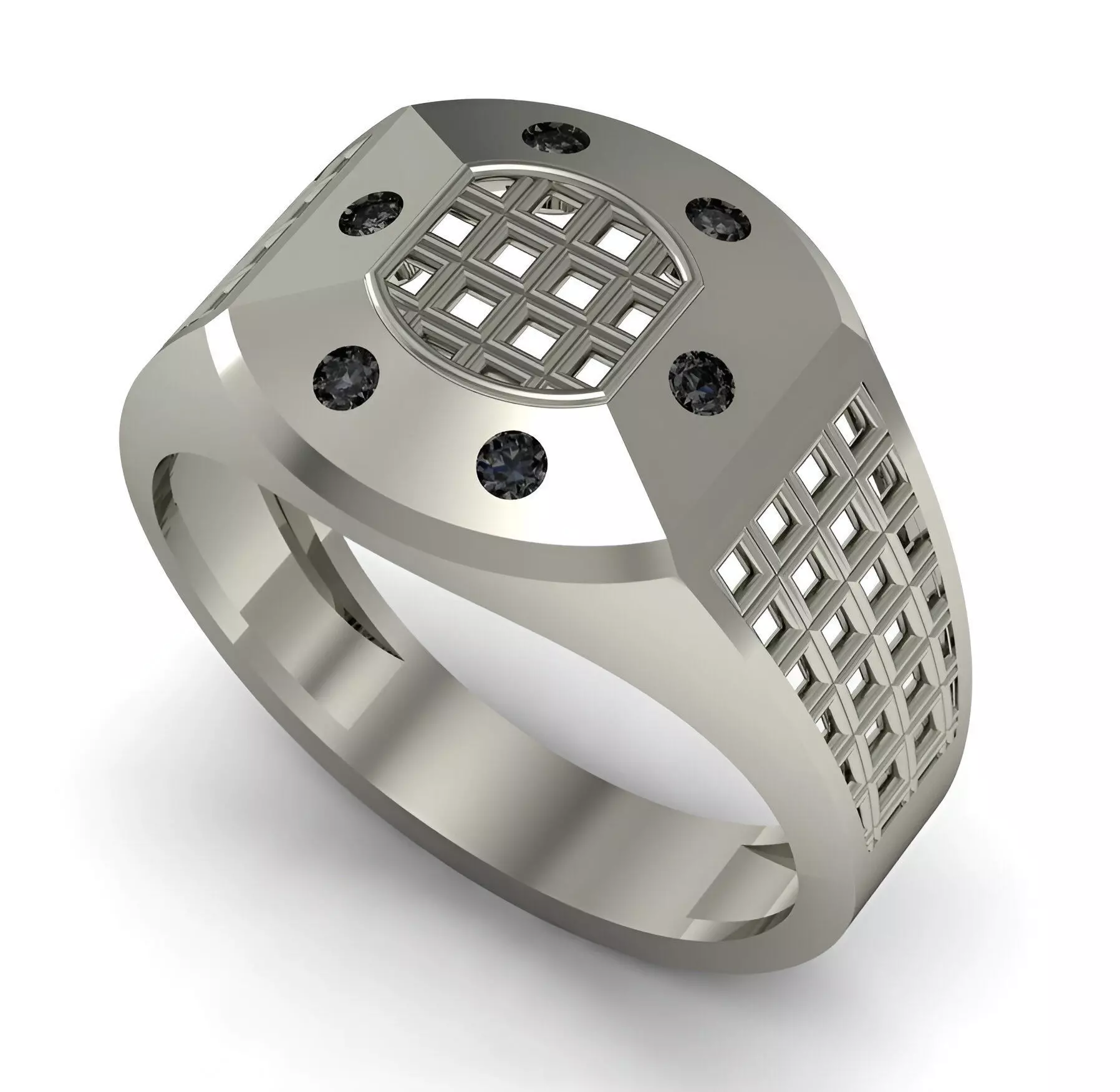 Mens Ring 3dm stl renders details  3D print model_0