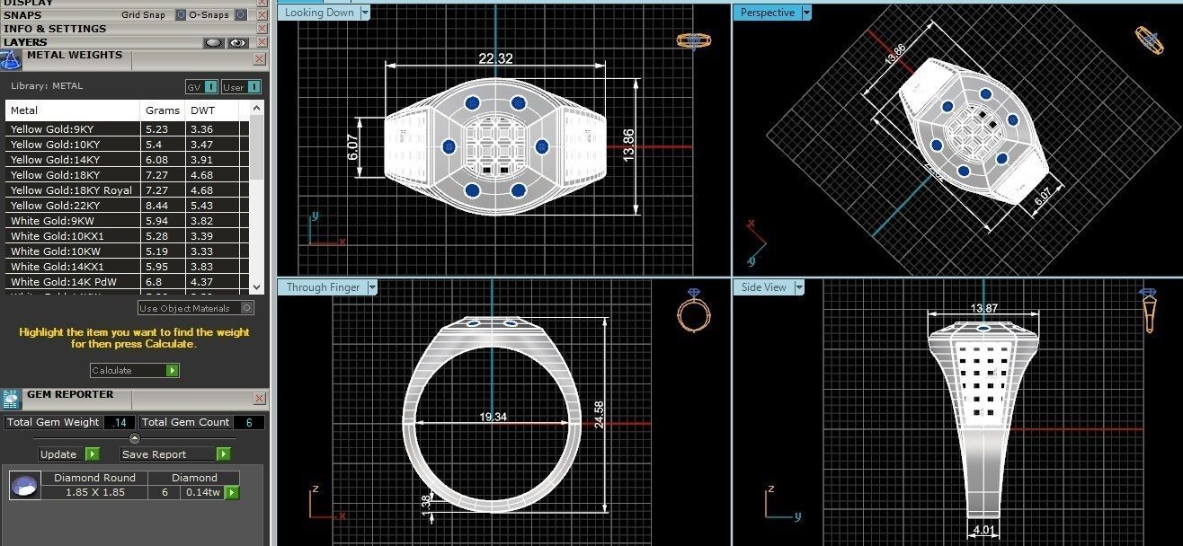 Mens Ring 3dm stl renders details  3D print model_1