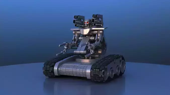 Caterpillar Battle Robot 3D model