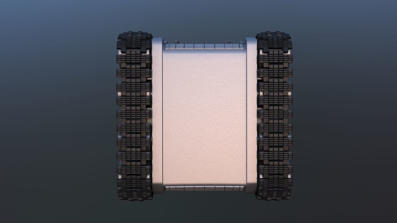 Track Drive Battle Robot 3D model_23