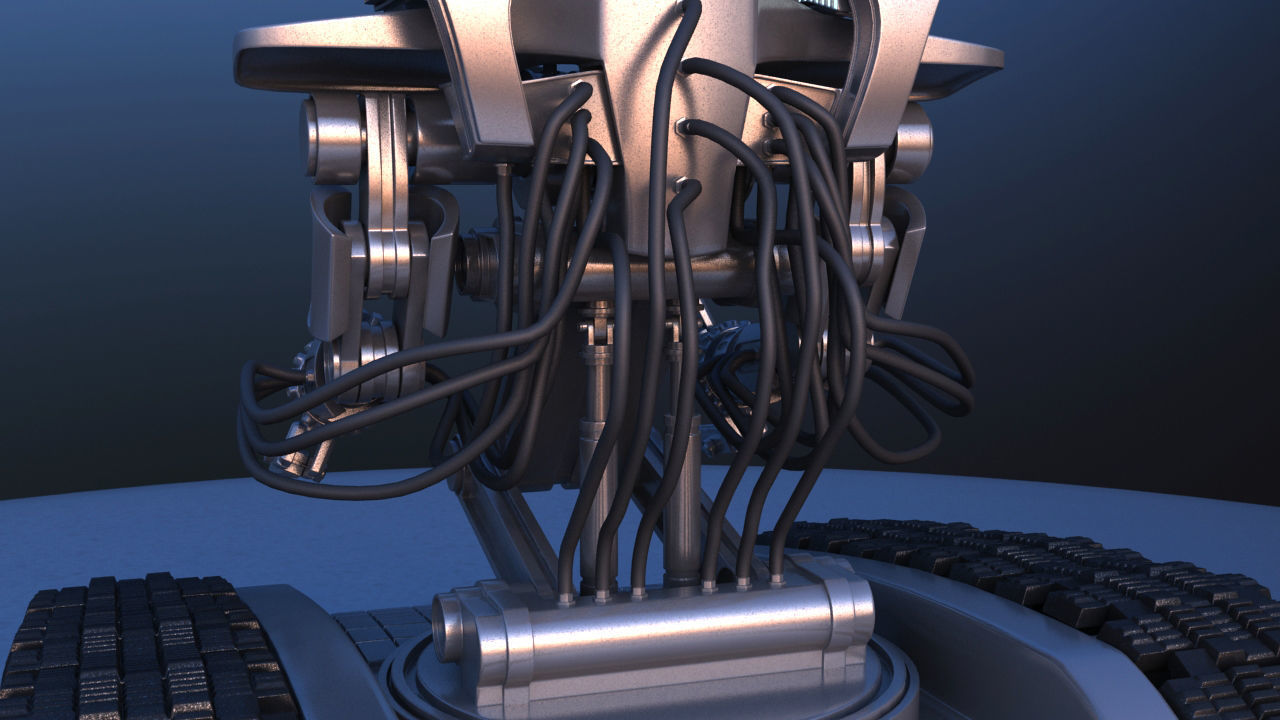 Track Drive Battle Robot 3D model_12