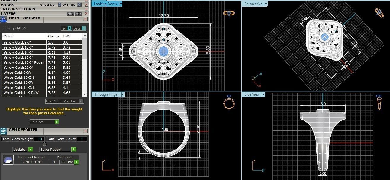 Mens Ring 3dm stl renders details 3D print model_3