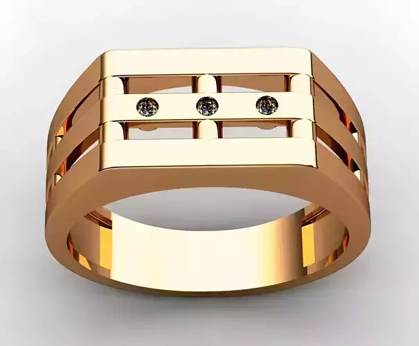 Mens Ring 3dm stl renders details