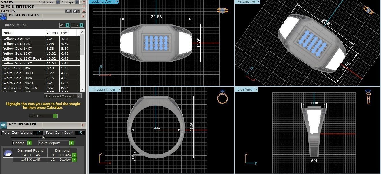 Mens Ring 3dm stl renders details 3D print model_1