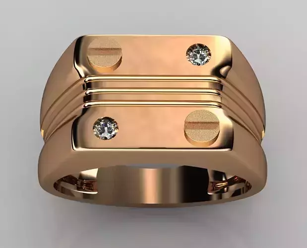 Mens Ring 3dm stl renders details 