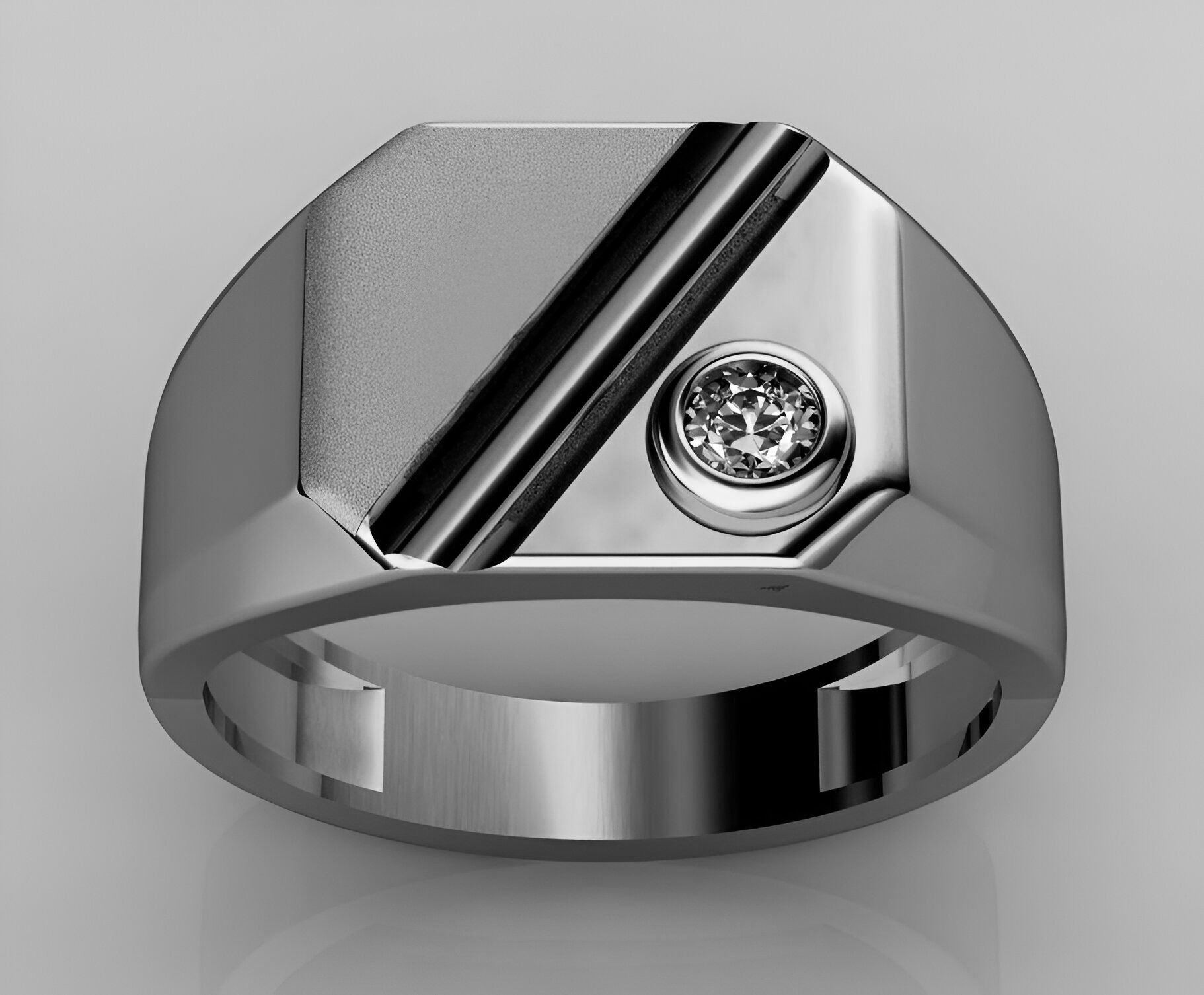Mens Ring 3dm stl renders details  3D print model_2