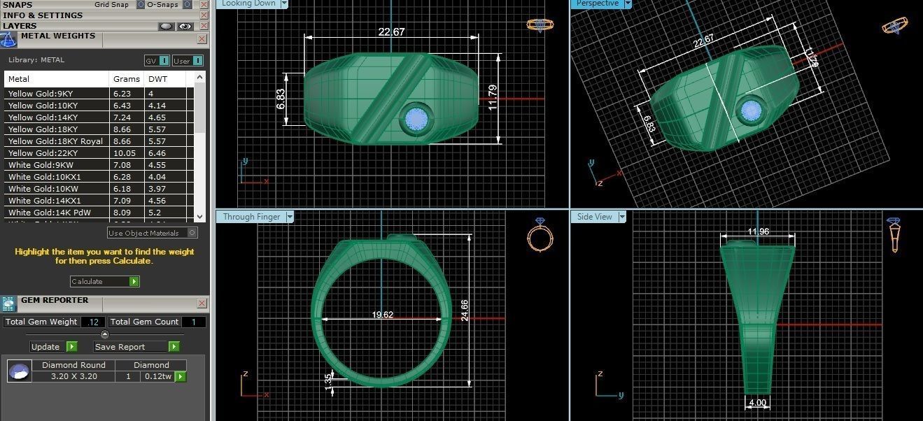Mens Ring 3dm stl renders details  3D print model_3