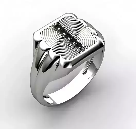 Mens Ring 3dm stl renders details 
