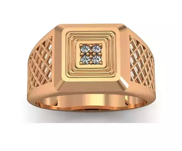 Mens Ring 3dm stl renders details 