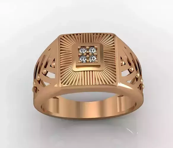 Mens Ring 3dm stl renders details 