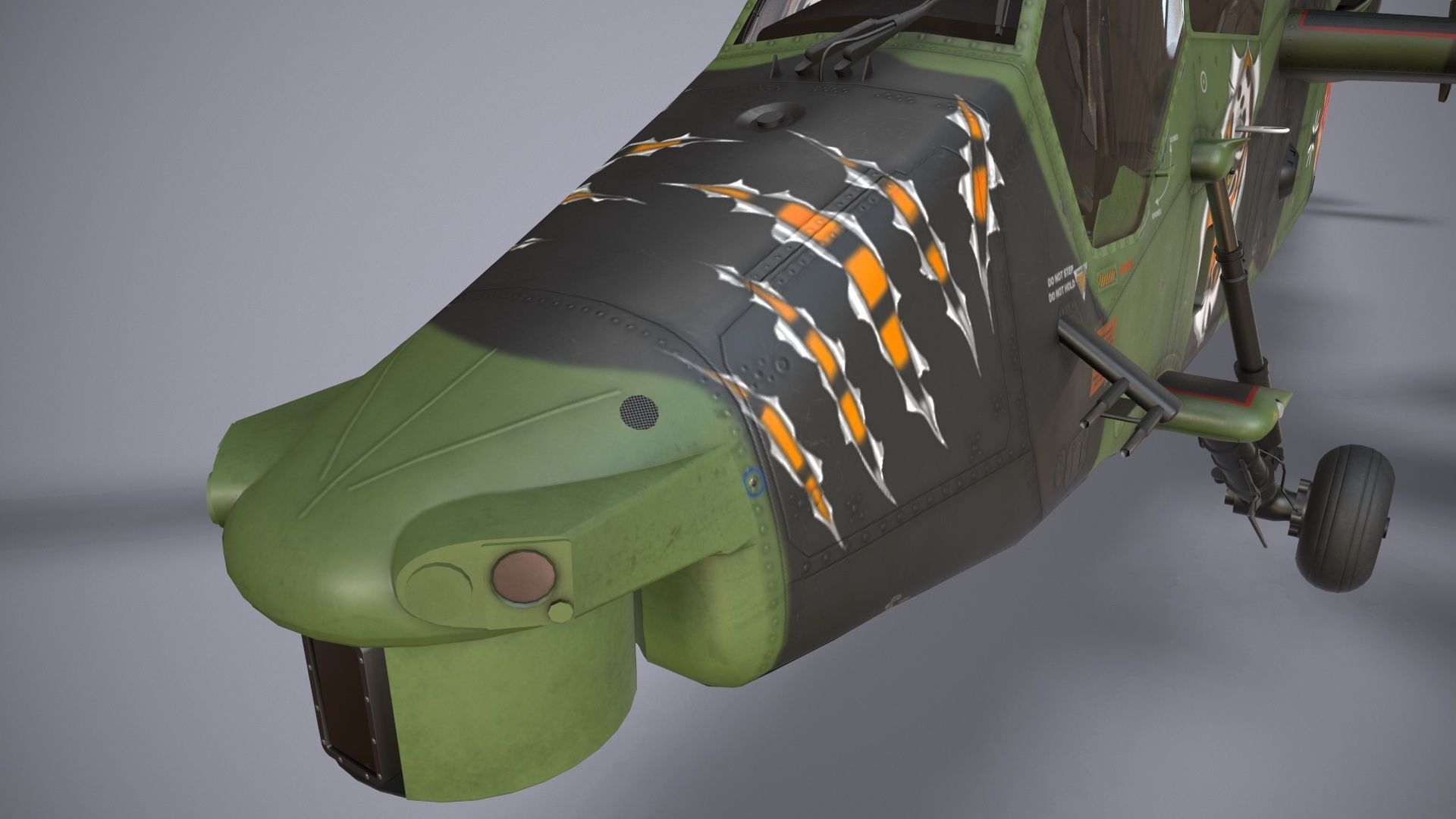  EC-665 Tiger HAC Germany Basic Animation Low-poly 3D model_12