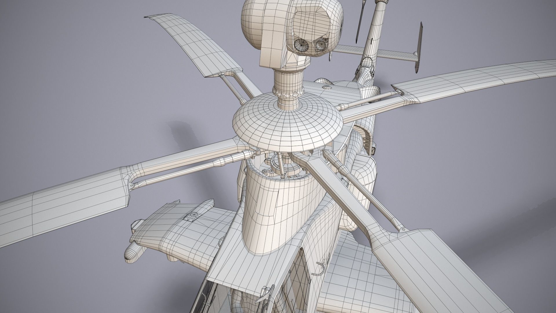  EC-665 Tiger HAC Germany Basic Animation Low-poly 3D model_38