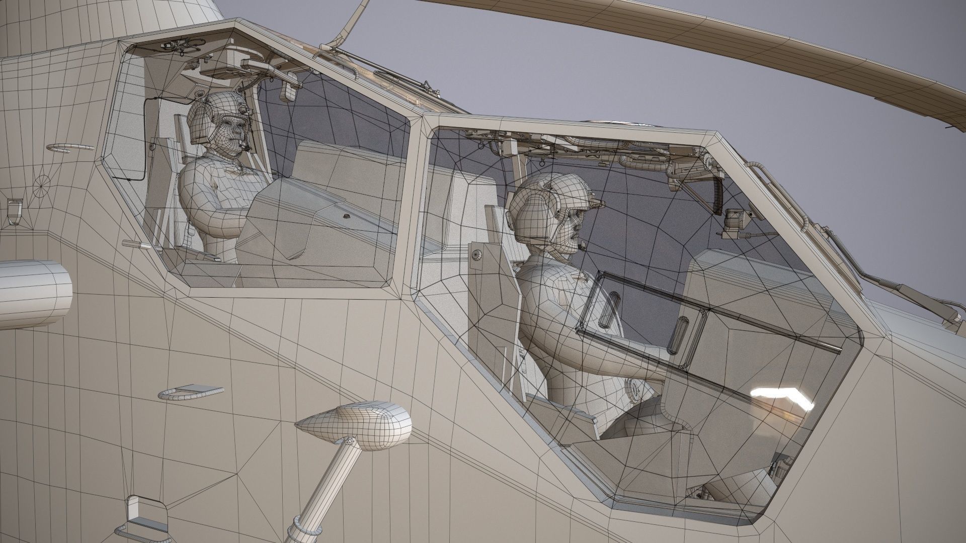  EC-665 Tiger HAC Germany Basic Animation Low-poly 3D model_48