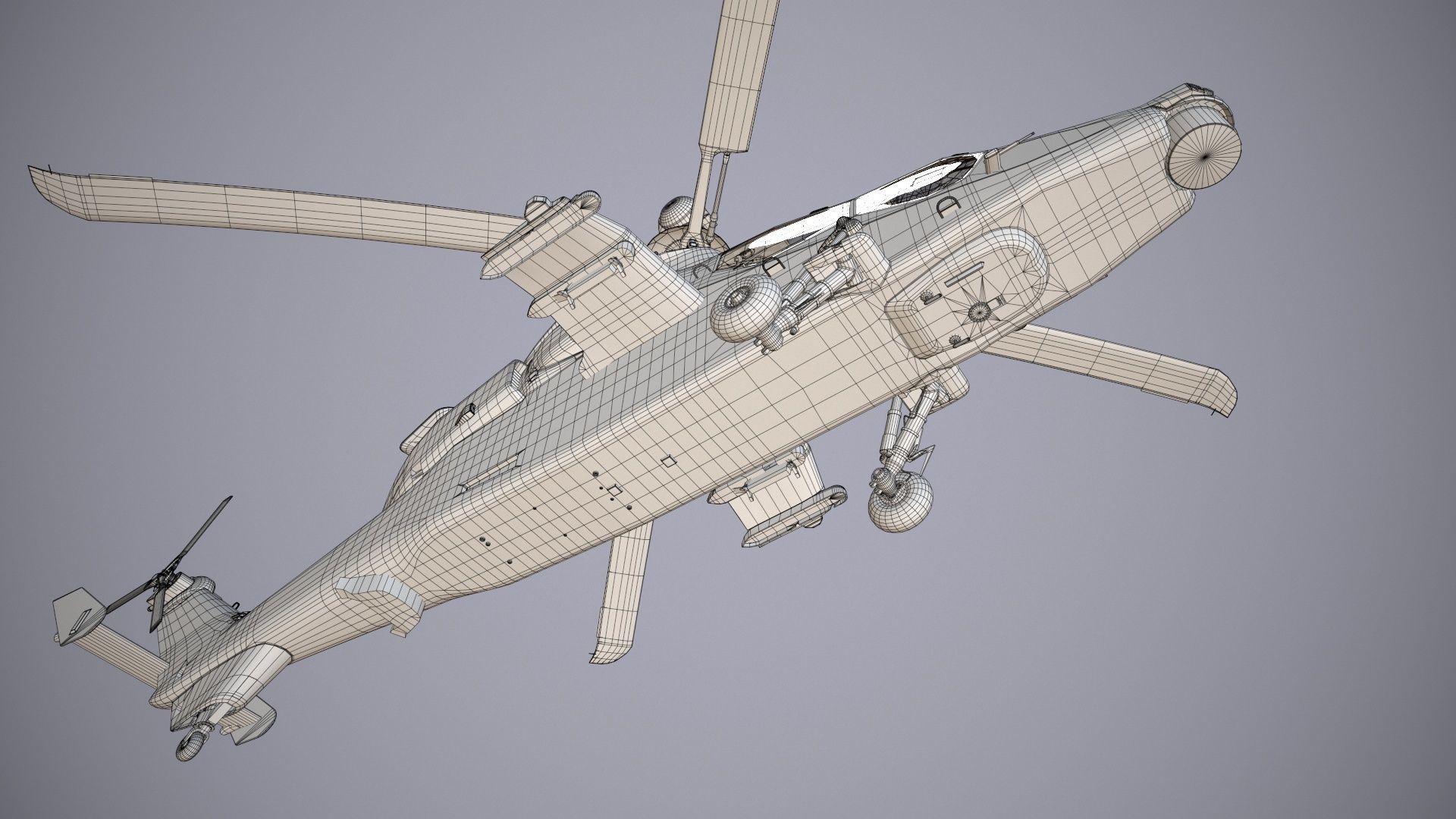  EC-665 Tiger HAC Germany Basic Animation Low-poly 3D model_41