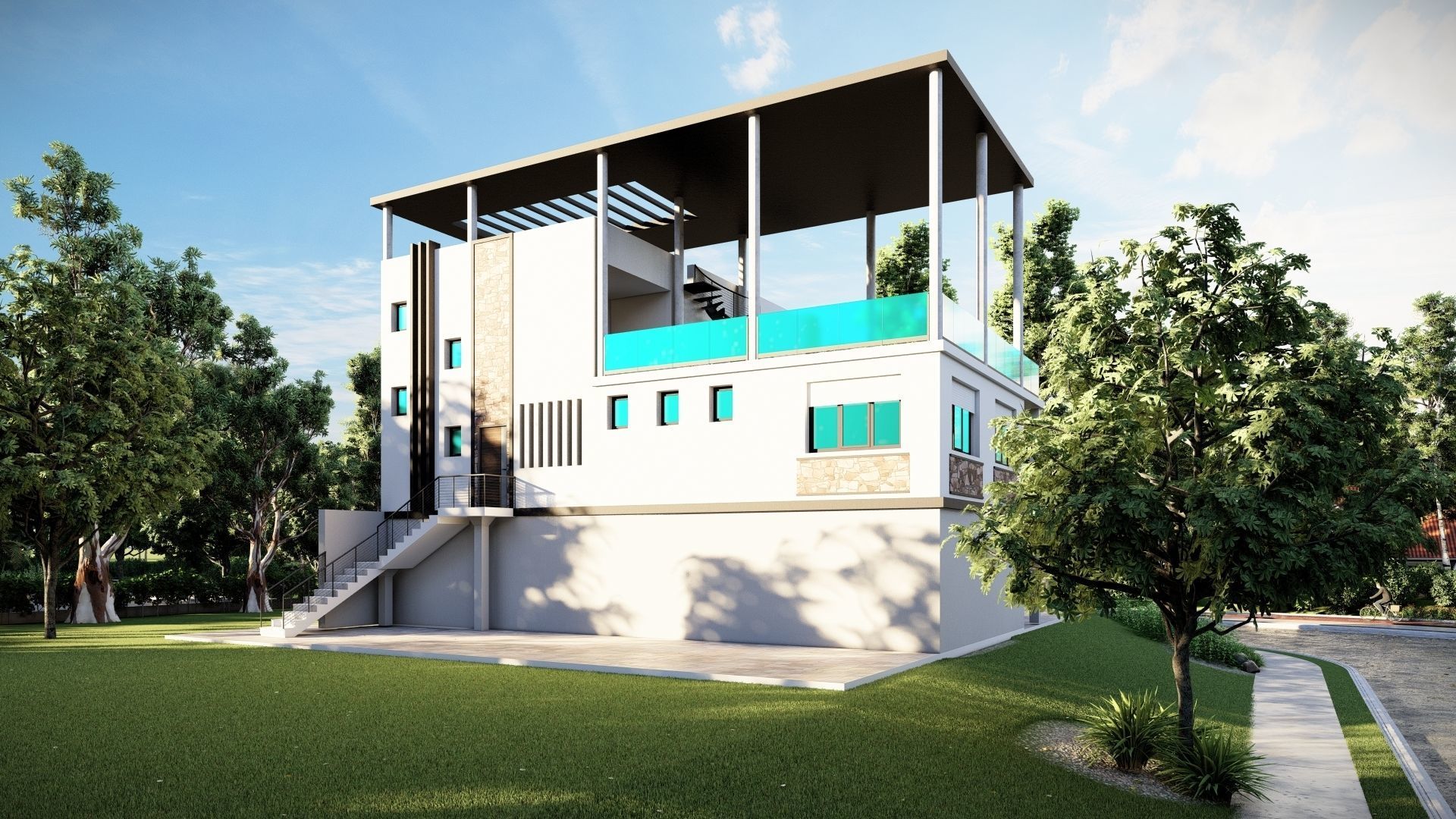Pappino Villa 3D model_7