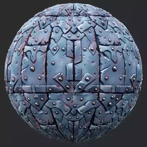 Stylized Metal Seamless Texture