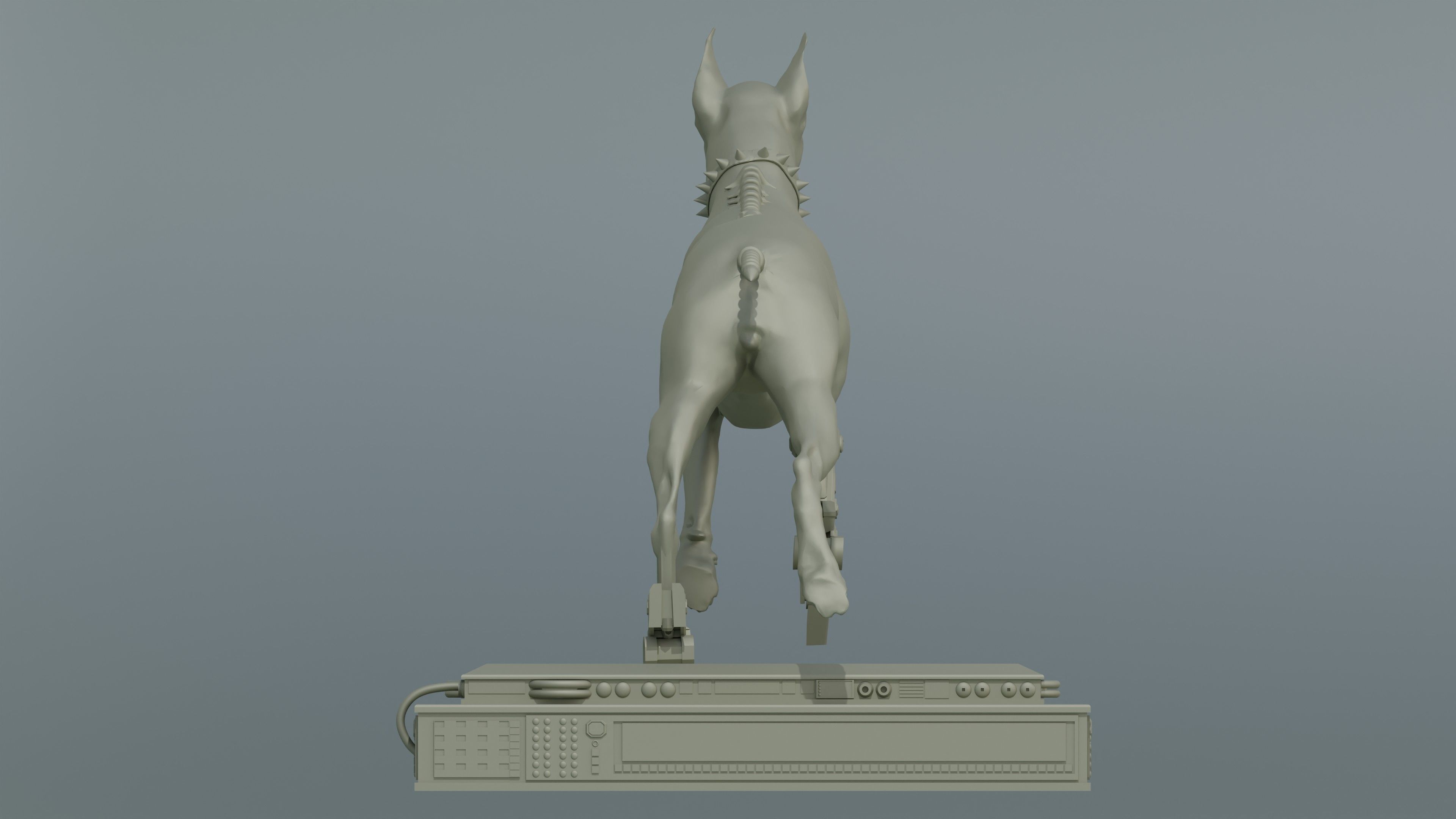 Cyborg Dog Doberman 3D print model_7