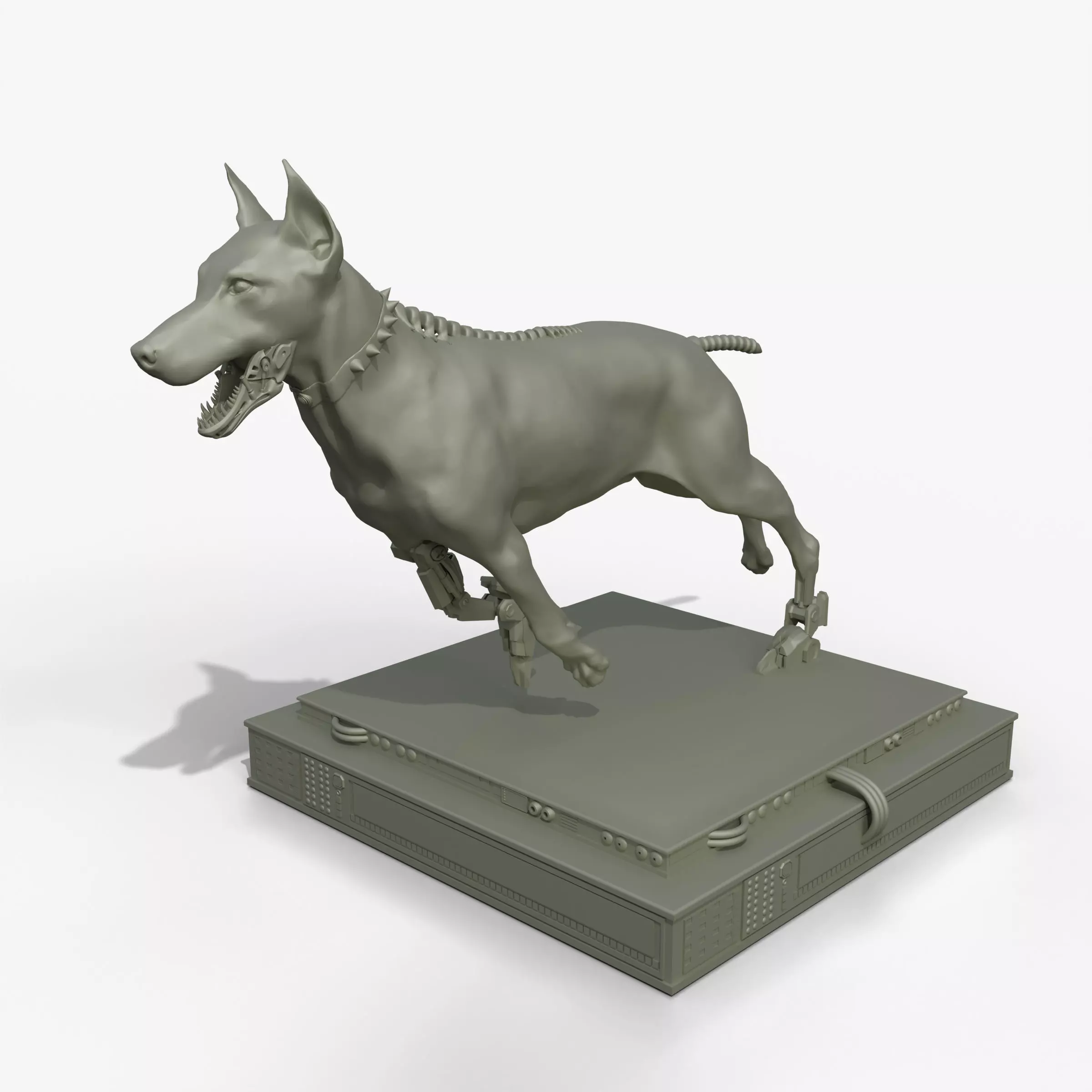 Cyborg Dog Doberman 3D print model_0