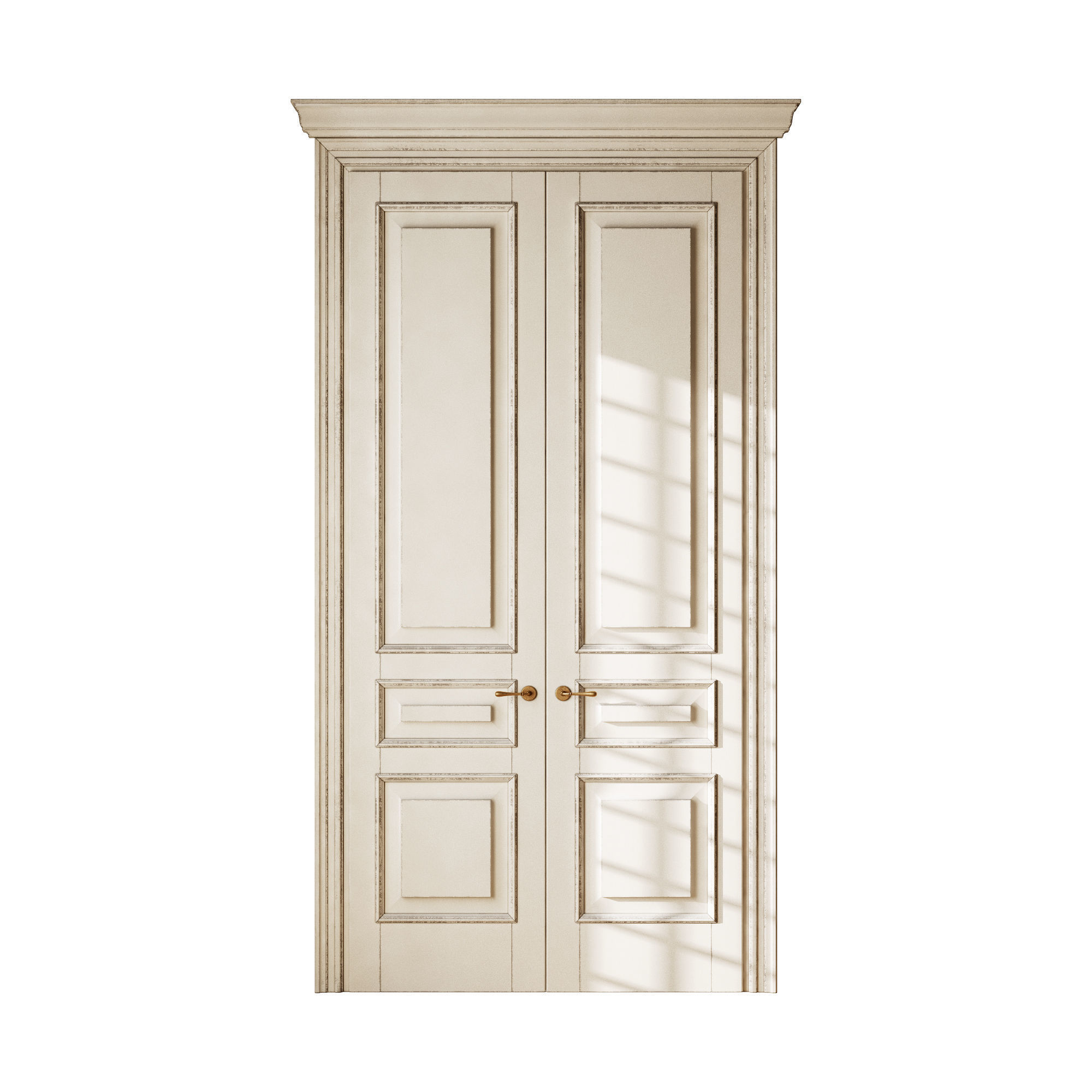 Old classic door 006 3D model_2
