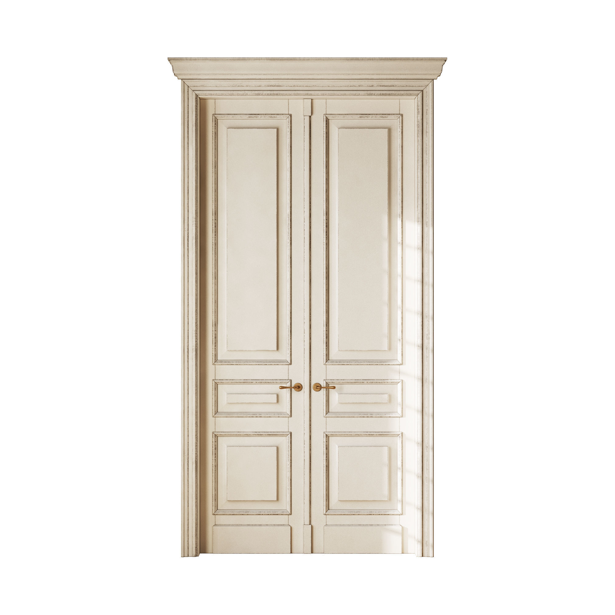 Old classic door 006 3D model_1