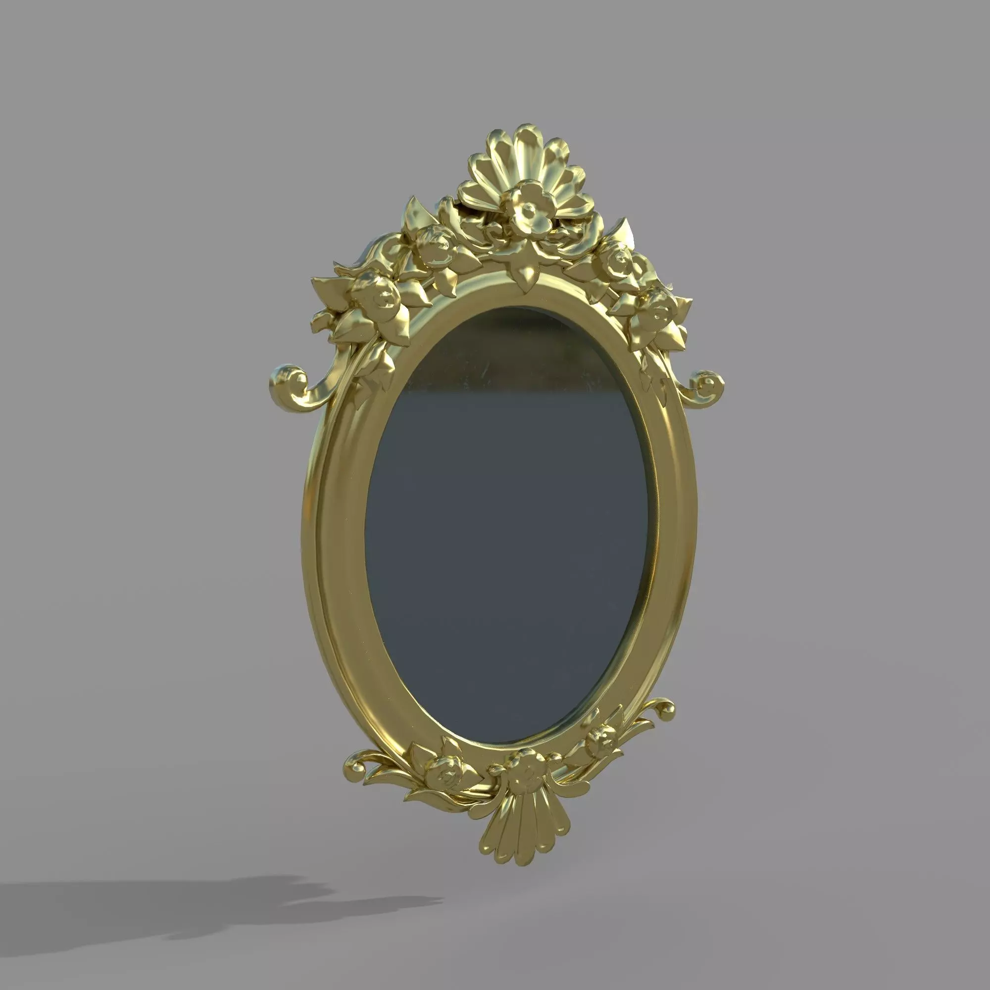 Mirror Low-poly 3D model_0