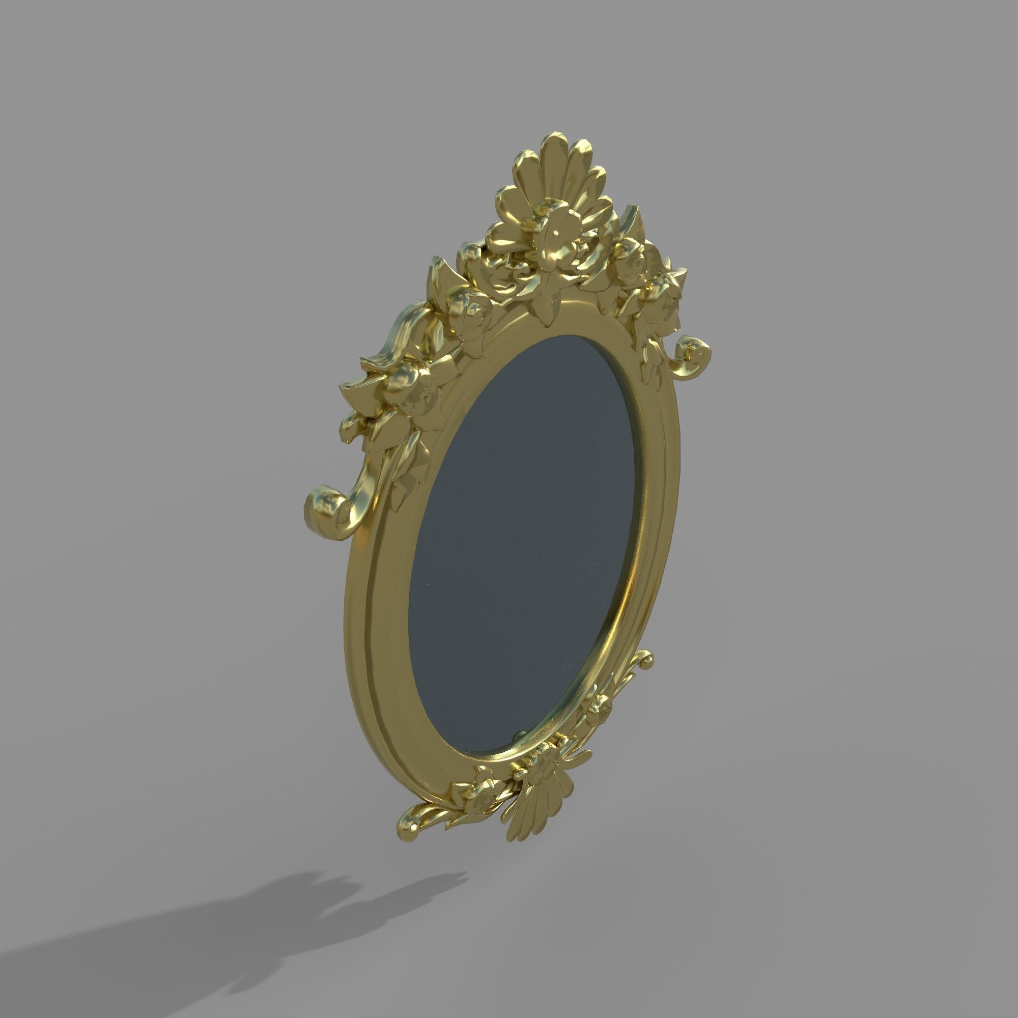 Mirror Low-poly 3D model_2