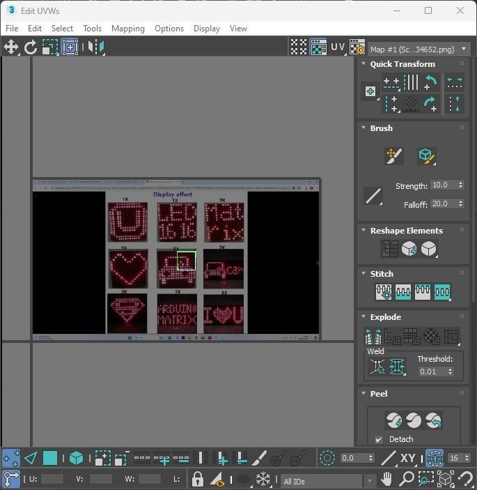 Illuminated LED Dot Matrix Display 3D model_35