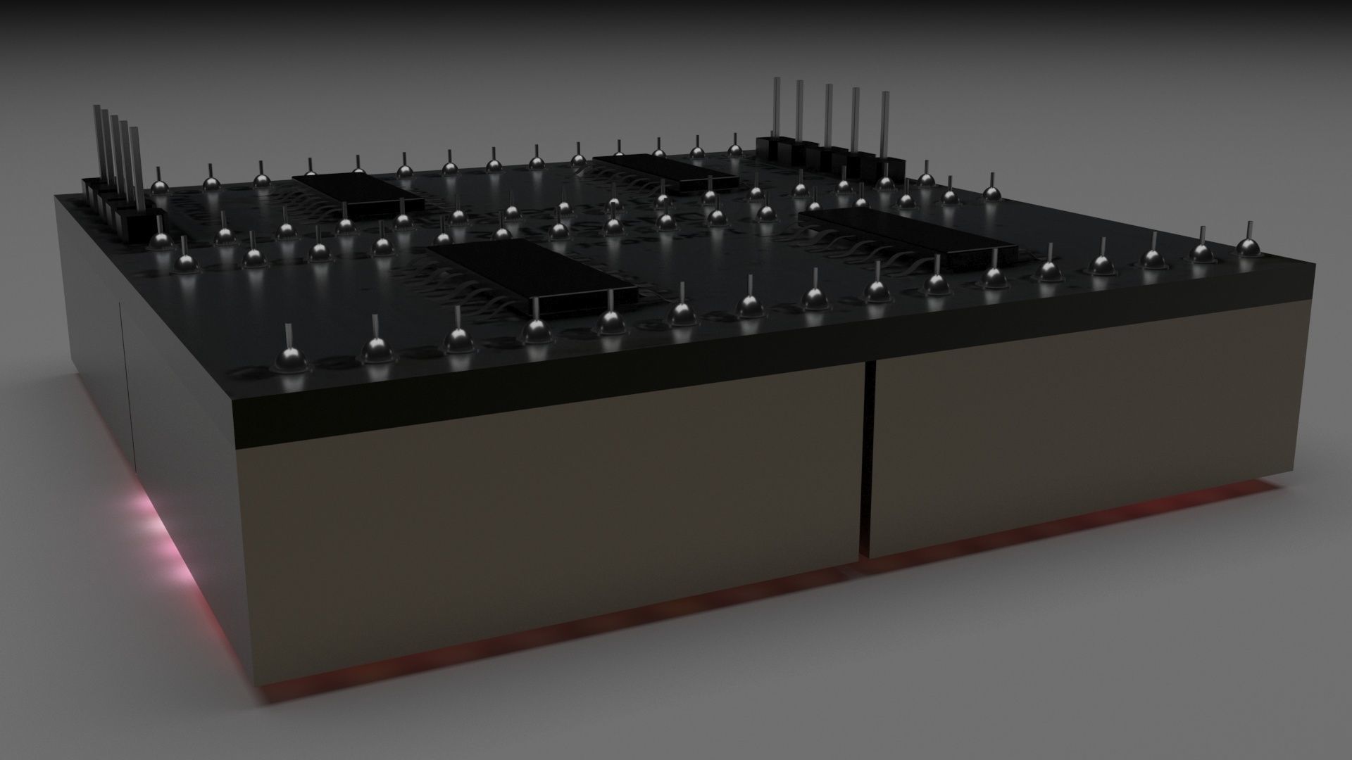 Illuminated LED Dot Matrix Display 3D model_7