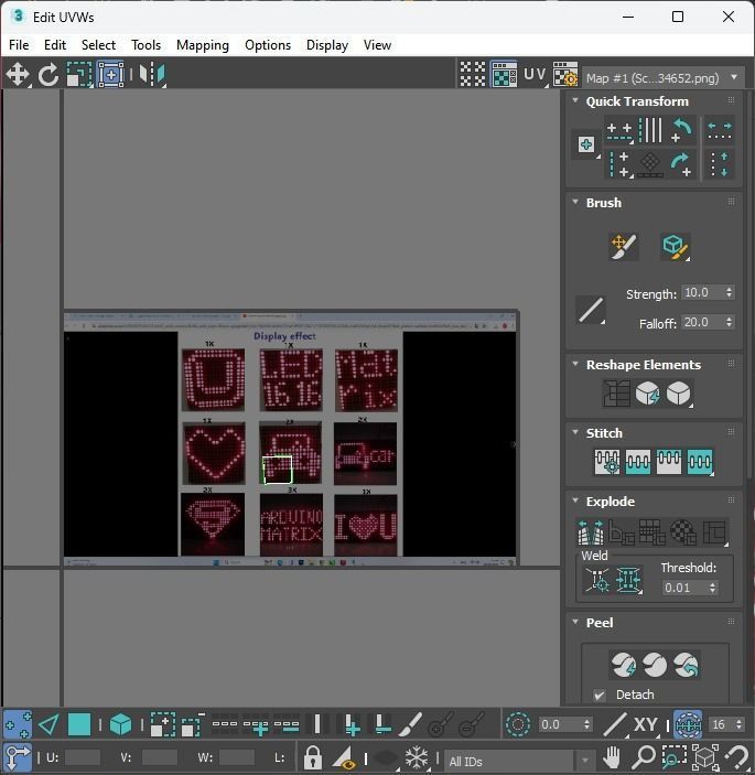 Illuminated LED Dot Matrix Display 3D model_36