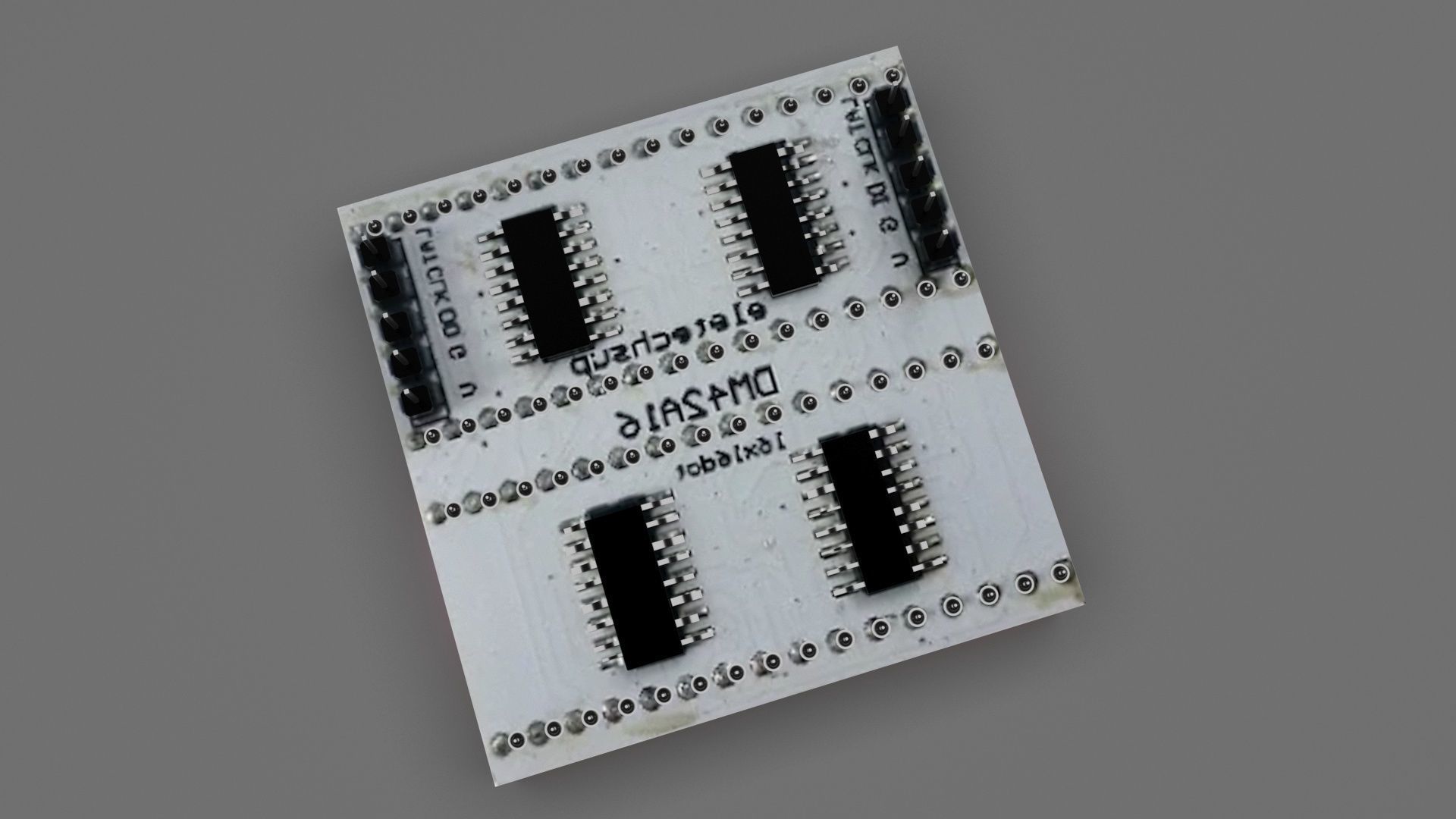 Illuminated LED Dot Matrix Display 3D model_5