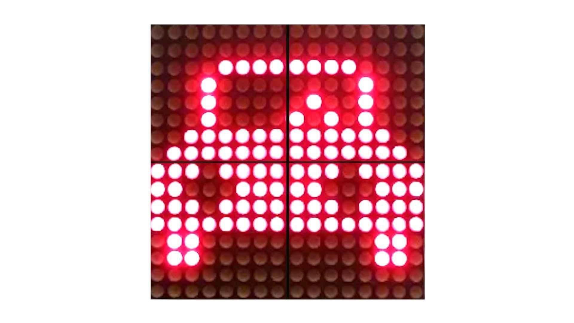 Illuminated LED Dot Matrix Display 3D model_16