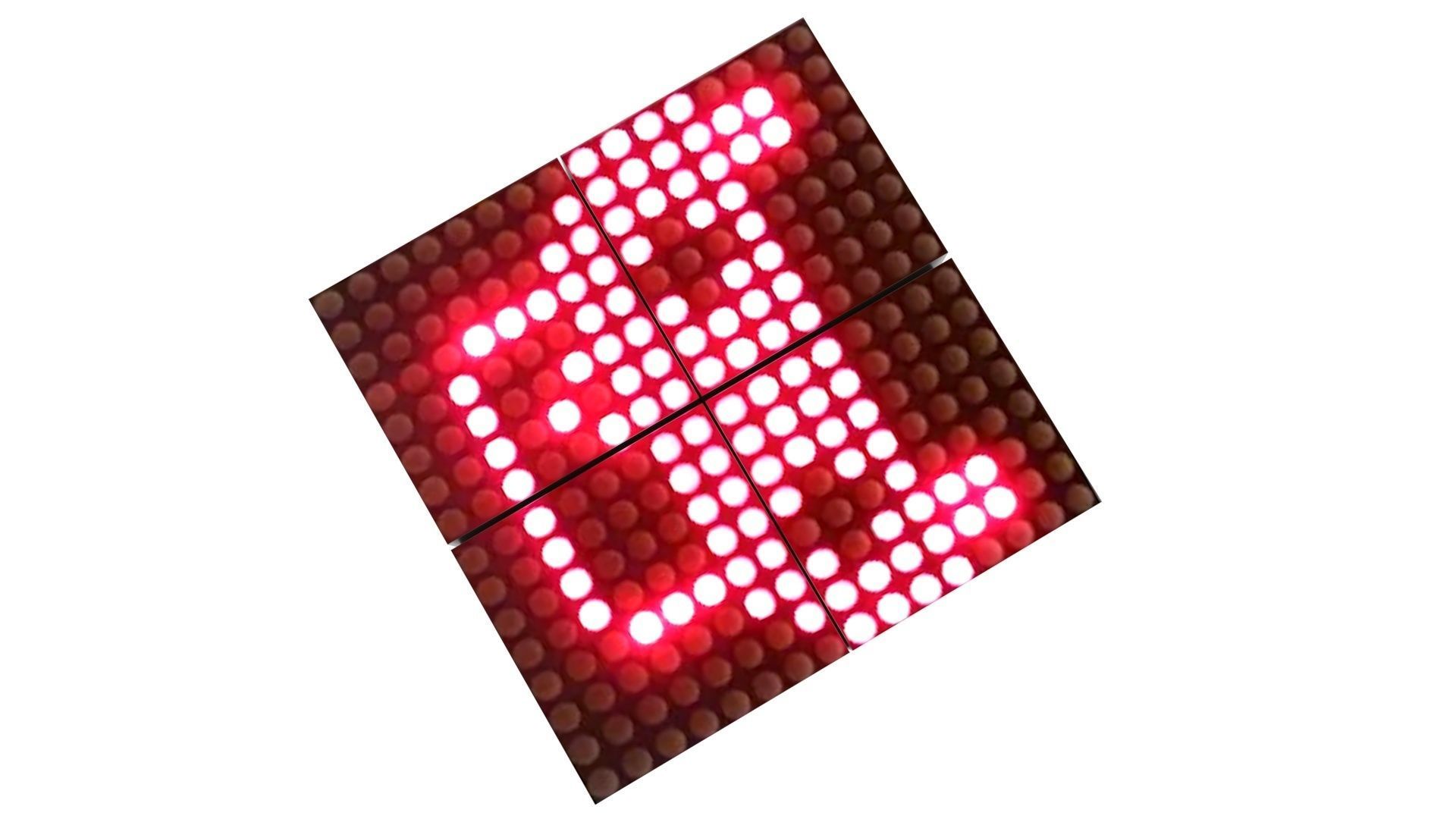 Illuminated LED Dot Matrix Display 3D model_13