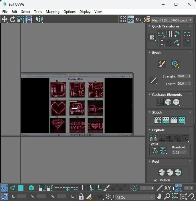 Illuminated LED Dot Matrix Display 3D model_34