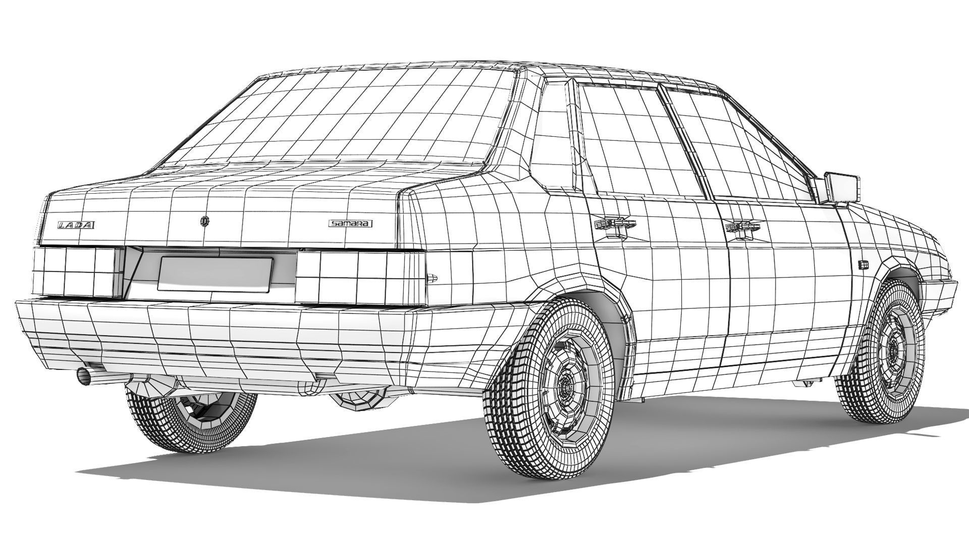 VAZ Lada 21099 Samara 1991 3D model | CGTrader