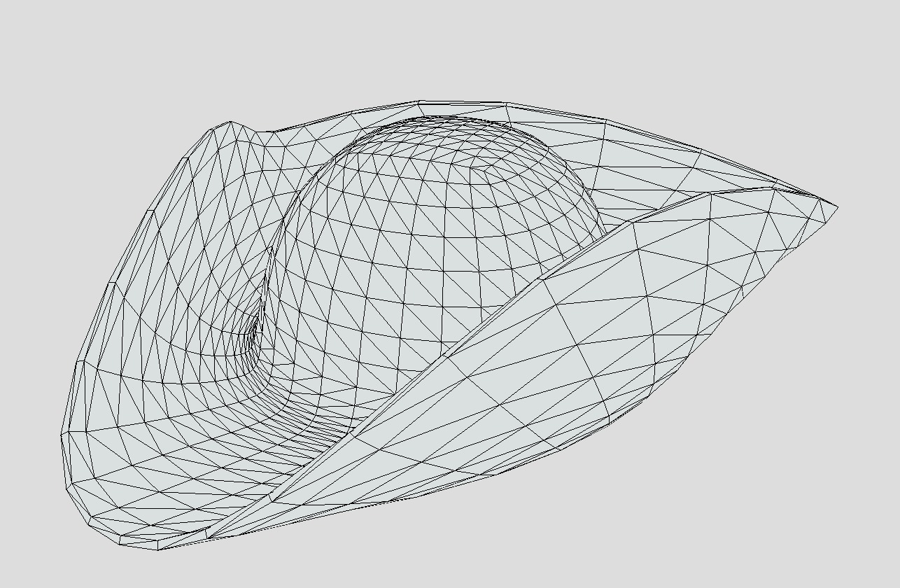 Low poly game ready tricorne hat Low-poly 3D model_1