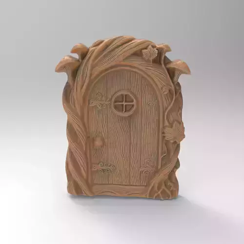 Whimsical Fairy Door - Enchanted Garden Gate Plaque 3D print model
