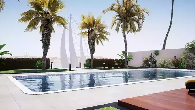 Villa Exterior Landscaping