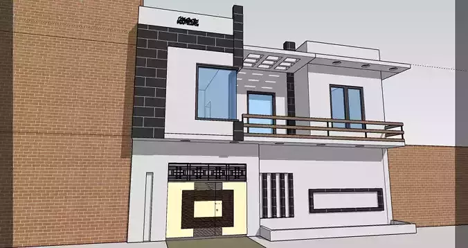 Villa Front Elevation