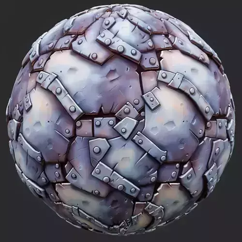 Stylized Metal Seamless Texture