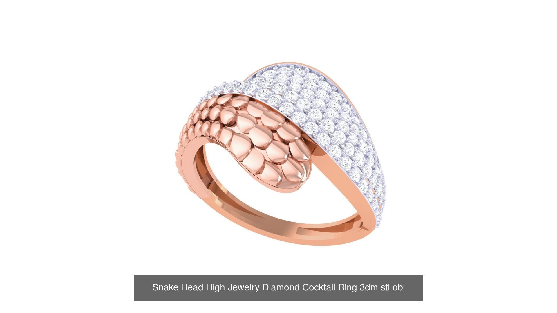 31 Snake Ring Earrings Pendant Bracelet 3dm stl renders details 3D Model Collection_19