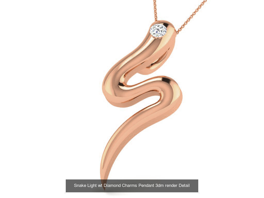 31 Snake Ring Earrings Pendant Bracelet 3dm stl renders details 3D Model Collection_5