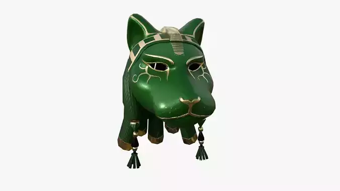Sekhmet Mask A10 - Egyptian Gods Character Clothing Low-poly 3D model