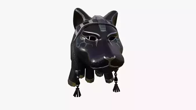 Sekhmet Mask A08 - Egyptian Gods Character Clothing Low-poly 3D model