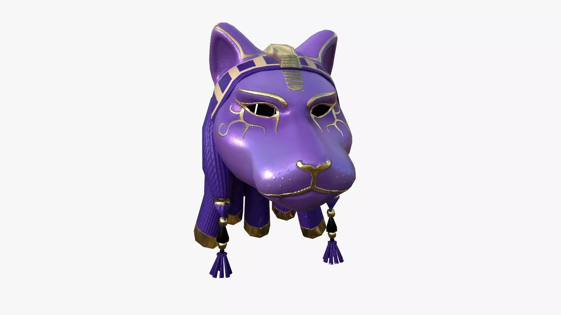Sekhmet Mask A07 - Egyptian Gods Character Clothing Low-poly 3D model