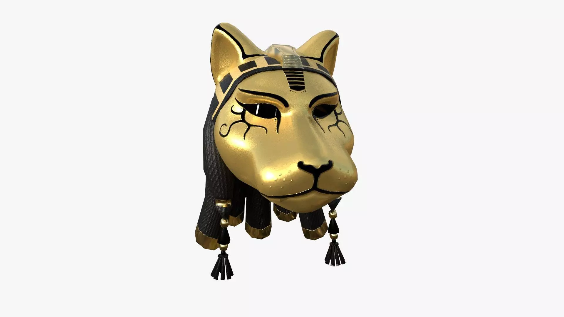 Sekhmet Mask A06 - Egyptian Gods Character Clothing Low-poly 3D model