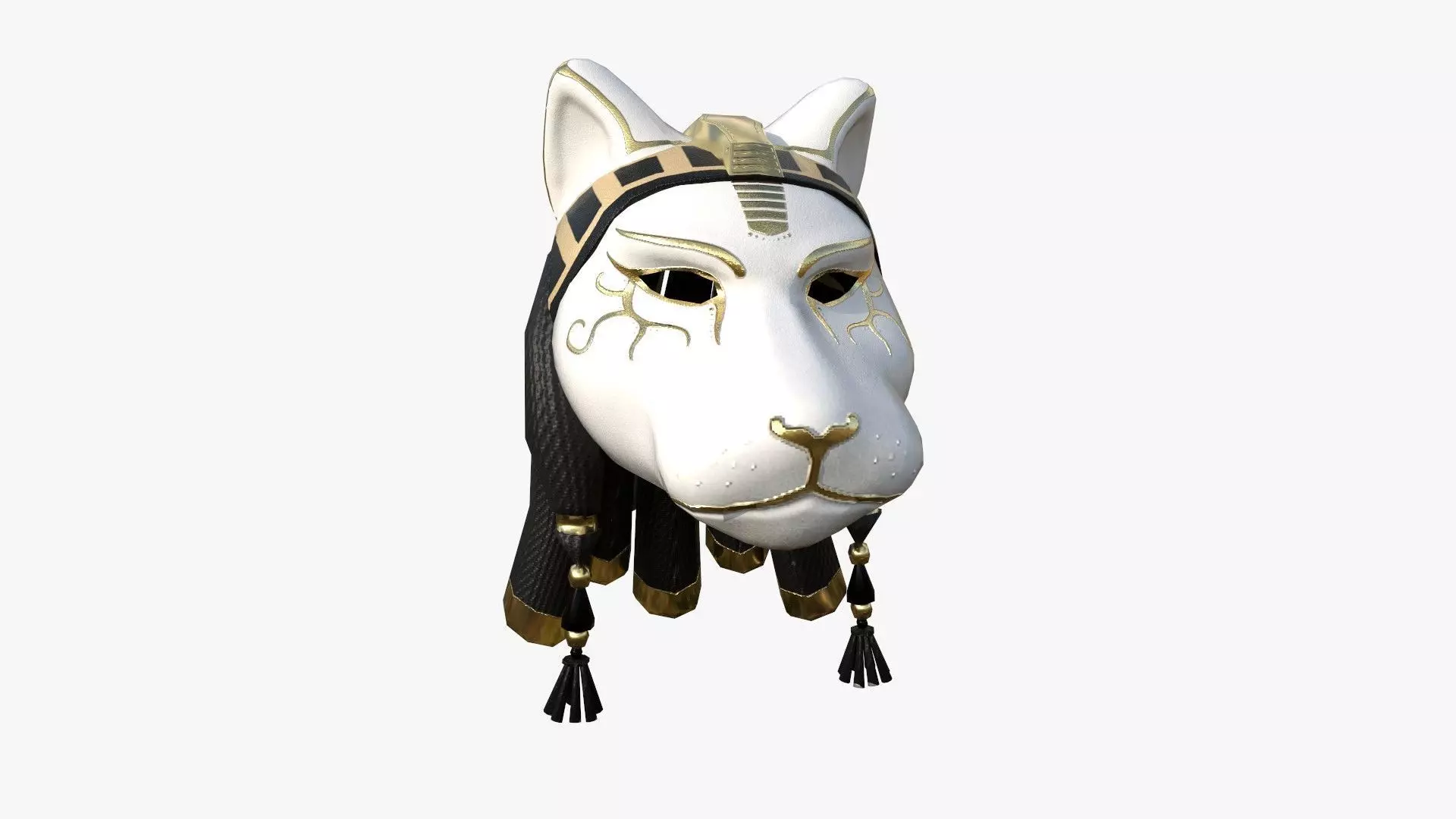 Sekhmet Mask A03 - Egyptian Gods Character Clothing Low-poly 3D model