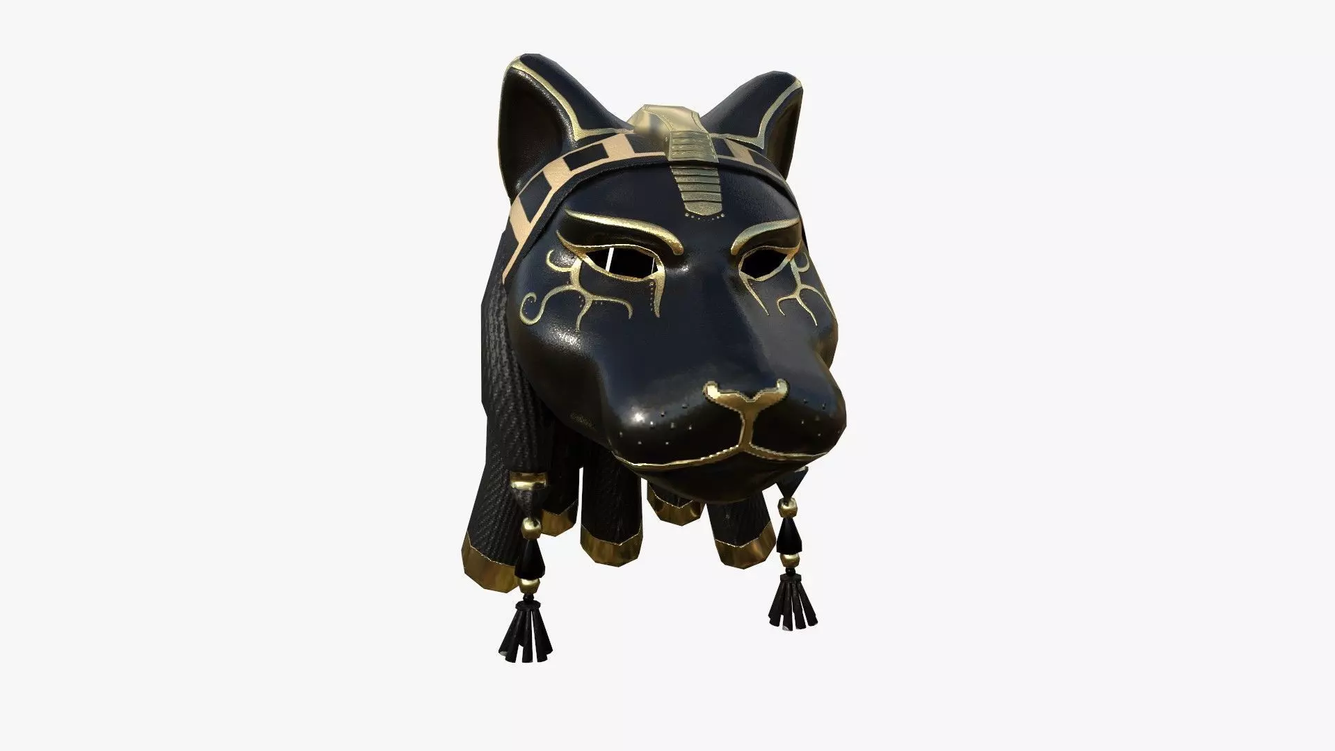 Sekhmet Mask A01 - Egyptian Gods Character Clothing Low-poly 3D model