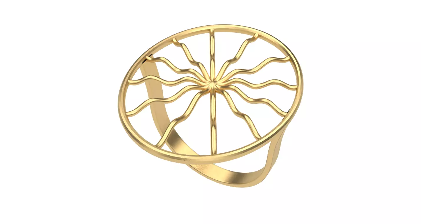 Sun Ring - Printable STL Free 3D print model