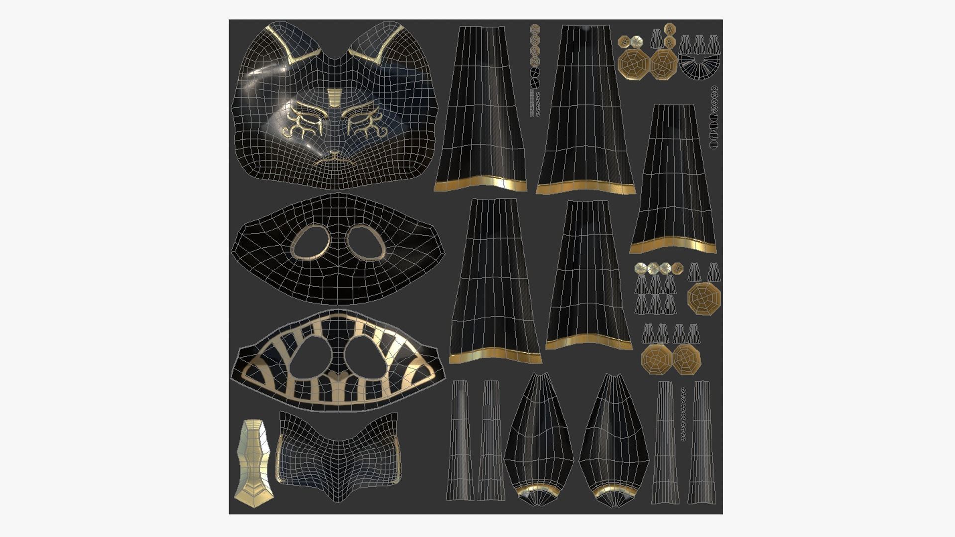 10 Egyptian Gods Masks Collection - Character Game Clothing _32