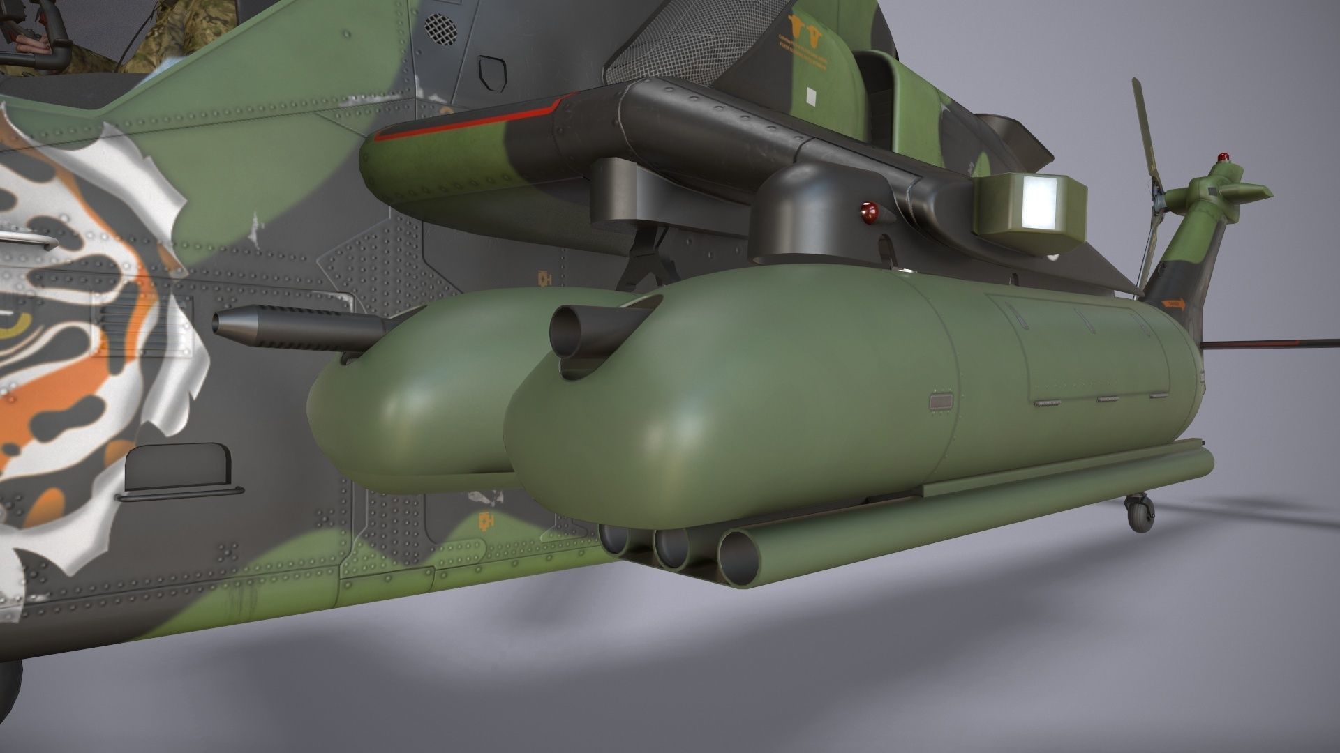  EC-665 Tiger HAC Germany Complex Animation Low-poly 3D model_20